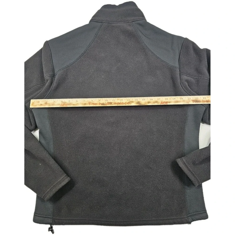 REI Jacket Mens L Fleece Black Polartec Long Sleeve Full Zip Pockets Two Tone